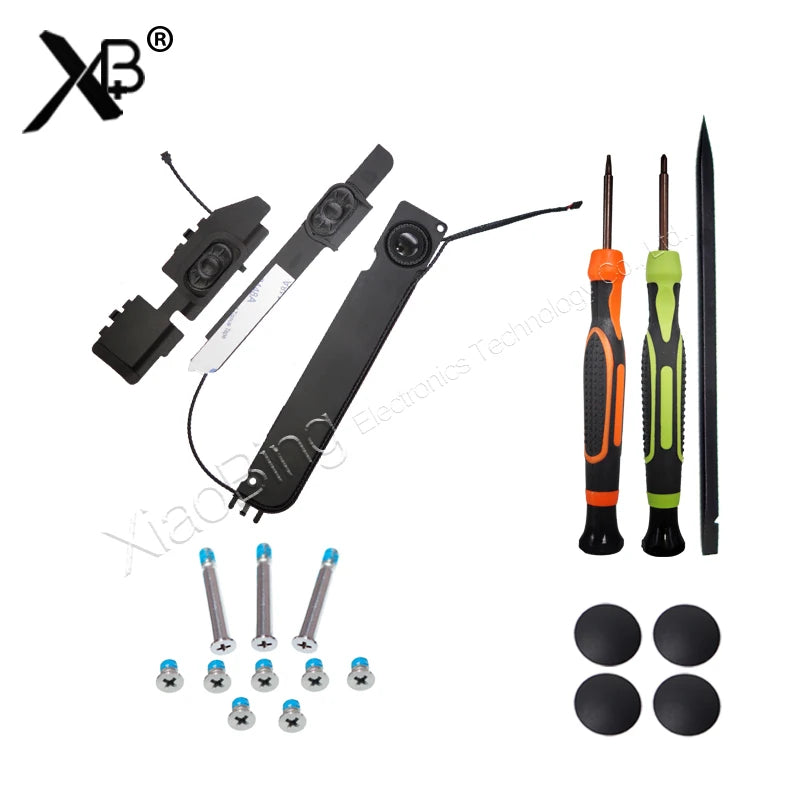 1 pair Speaker +Rubber feet+back cover screw For MacBook Pro 13.3" A1278 2008 2009 2010 Year MB990 MB991 MC374 mc375