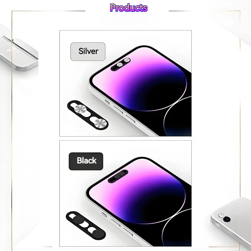 New Anti-Peeping Lens Cover Camera Privacy Protector with Dual - Slide Design Easy Use,Fit for iPhone 14 Pro Max/15/16 Series