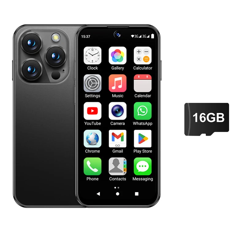 SERVO 19E Mini Android Smartphone 3G WCDMA 2 SIM Standby Play Store 2GB RAM 16GB ROM WiFi GPS 3.88" Small Pocket Cellphone Cheap