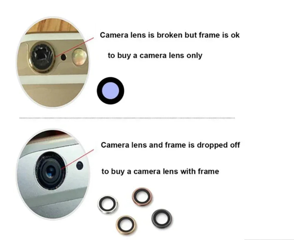 2Sets Sapphire Back Rear Camera Glass Lens with Tape & Repair Tool Kit For iPhone 11 14 15 12 13 Mini Pro Max Replacement part