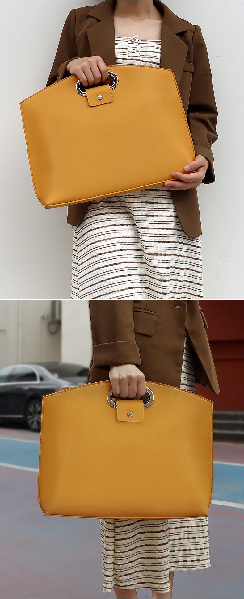 Laptop Bag Men Women Business Portable Computer Case Storage Purses Hand Document Bags Luxury Upscale Tote Waterproof Briefcase
