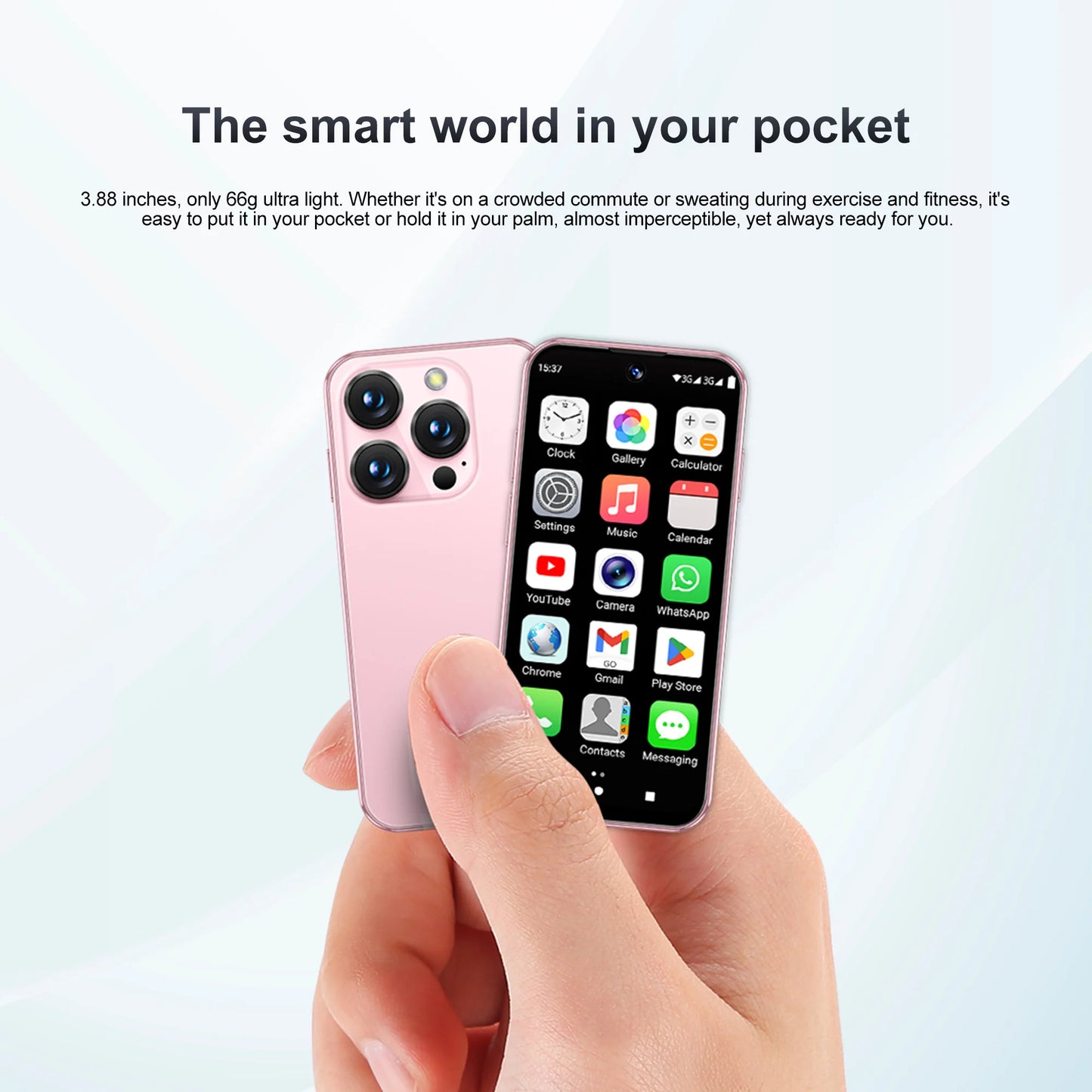 SERVO 19E Mini Android Smartphone 3G WCDMA 2 SIM Standby Play Store 2GB RAM 16GB ROM WiFi GPS 3.88" Small Pocket Cellphone Cheap