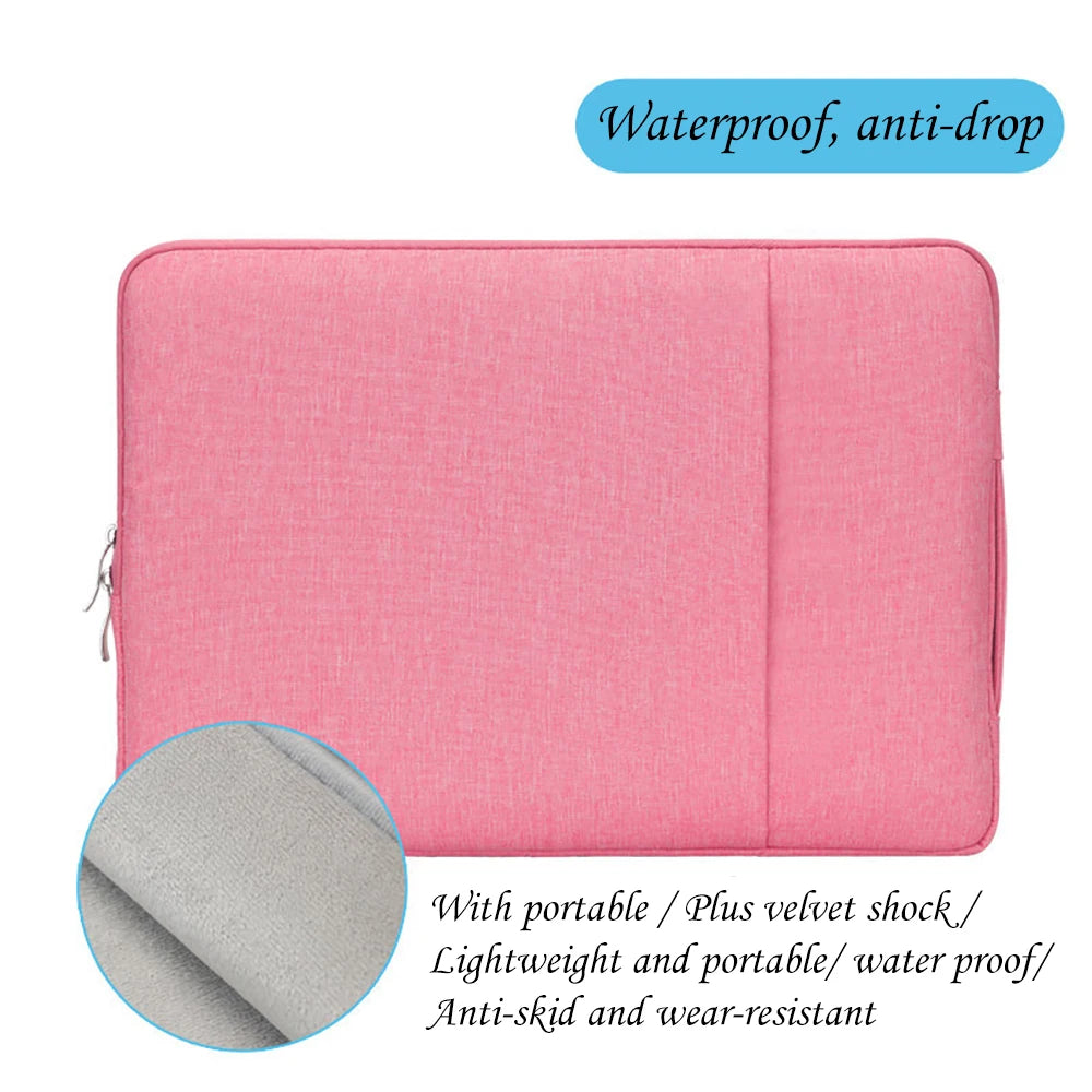 13.3"Laptop Sleeve Case for MacBook M2 M1 Air13.6 Air13.3 MacBook Pro13 14 15 16 with Handle Pocket Briefcase Waterproof HandBag