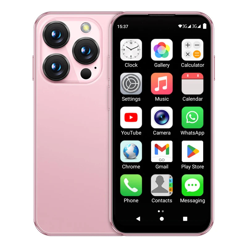 SERVO 19E Mini Android Smartphone 3G WCDMA 2 SIM Standby Play Store 2GB RAM 16GB ROM WiFi GPS 3.88" Small Pocket Cellphone Cheap