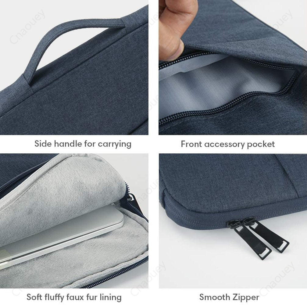 13.3"Laptop Sleeve Case for MacBook M2 M1 Air13.6 Air13.3 MacBook Pro13 14 15 16 with Handle Pocket Briefcase Waterproof HandBag