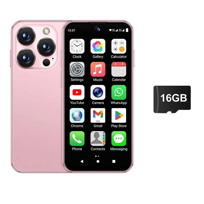 SERVO 19E Mini Android Smartphone 3G WCDMA 2 SIM Standby Play Store 2GB RAM 16GB ROM WiFi GPS 3.88" Small Pocket Cellphone Cheap