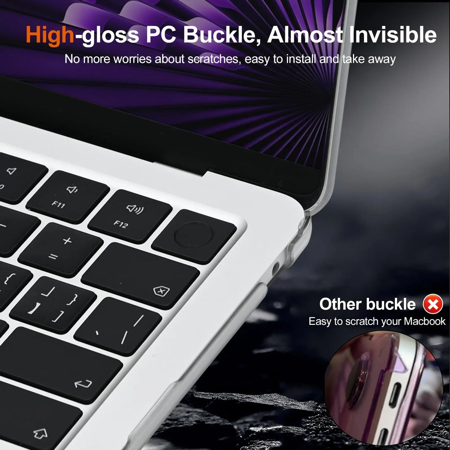 For 2025 M4 MacBook Air 13In Air 15In Case M3 M2 2024-2022 A3241 A3240 MacBook Pro 14In Pro 16In M4 Pro/Max 2024 Case Cover