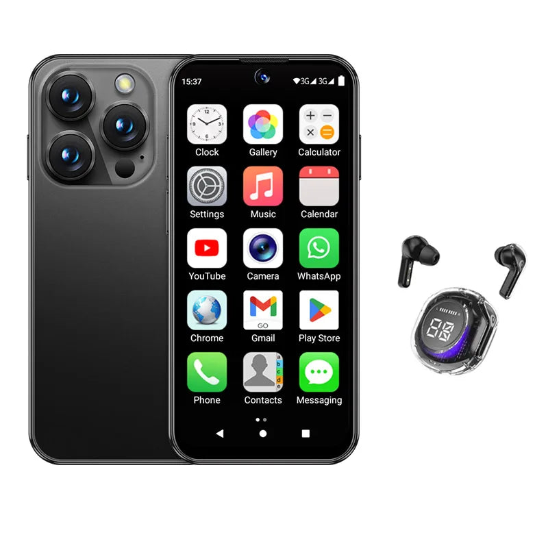SERVO 19E Mini Android Smartphone 3G WCDMA 2 SIM Standby Play Store 2GB RAM 16GB ROM WiFi GPS 3.88" Small Pocket Cellphone Cheap