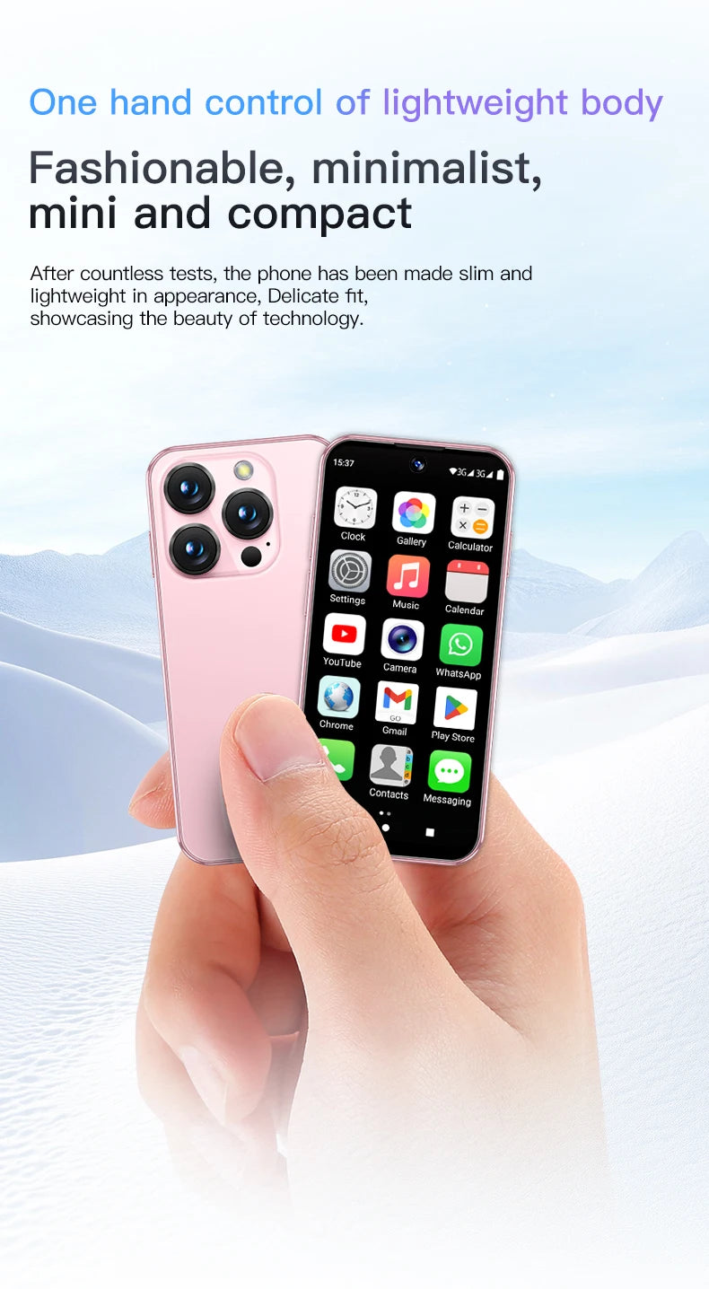 SERVO 19E Mini Android Smartphone 3G WCDMA 2 SIM Standby Play Store 2GB RAM 16GB ROM WiFi GPS 3.88" Small Pocket Cellphone Cheap