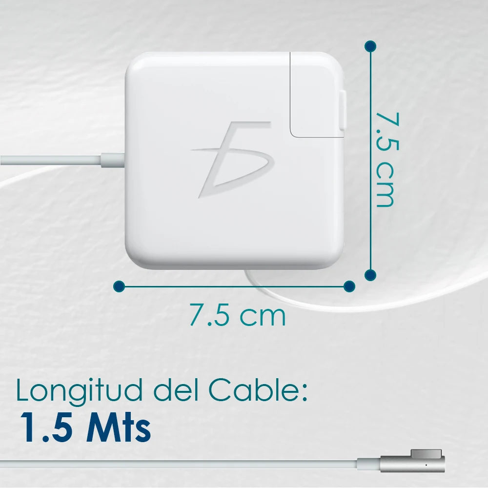 MacBook Compatible 60W Laptop Charger with for MagSafe Type L 16.5V Power Supply for MacBook Users