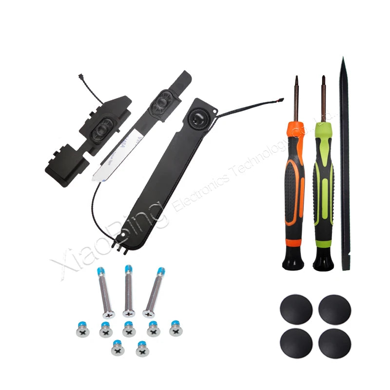 1 pair Speaker +Rubber feet+back cover screw For MacBook Pro 13.3" A1278 2008 2009 2010 Year MB990 MB991 MC374 mc375