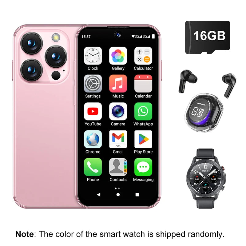 SERVO 19E Mini Android Smartphone 3G WCDMA 2 SIM Standby Play Store 2GB RAM 16GB ROM WiFi GPS 3.88" Small Pocket Cellphone Cheap