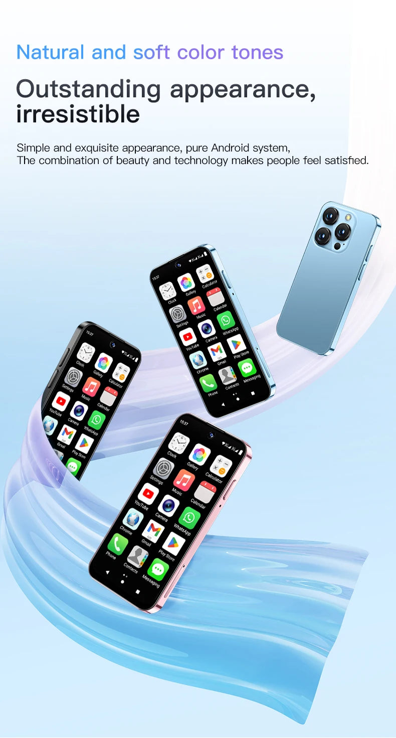 SERVO 19E Mini Android Smartphone 3G WCDMA 2 SIM Standby Play Store 2GB RAM 16GB ROM WiFi GPS 3.88" Small Pocket Cellphone Cheap