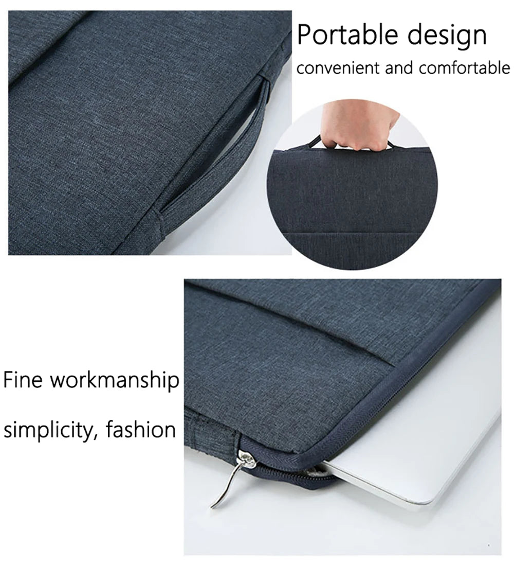 13.3"Laptop Sleeve Case for MacBook M2 M1 Air13.6 Air13.3 MacBook Pro13 14 15 16 with Handle Pocket Briefcase Waterproof HandBag