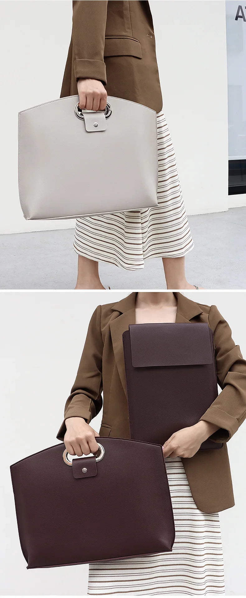 Laptop Bag Men Women Business Portable Computer Case Storage Purses Hand Document Bags Luxury Upscale Tote Waterproof Briefcase