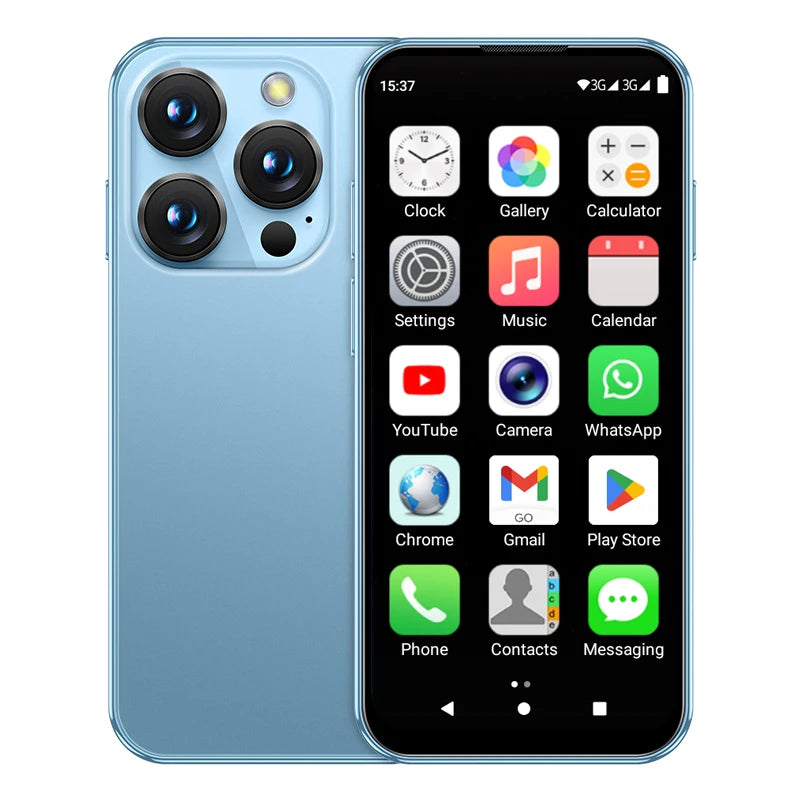 SERVO 19E Mini Android Smartphone 3G WCDMA 2 SIM Standby Play Store 2GB RAM 16GB ROM WiFi GPS 3.88" Small Pocket Cellphone Cheap
