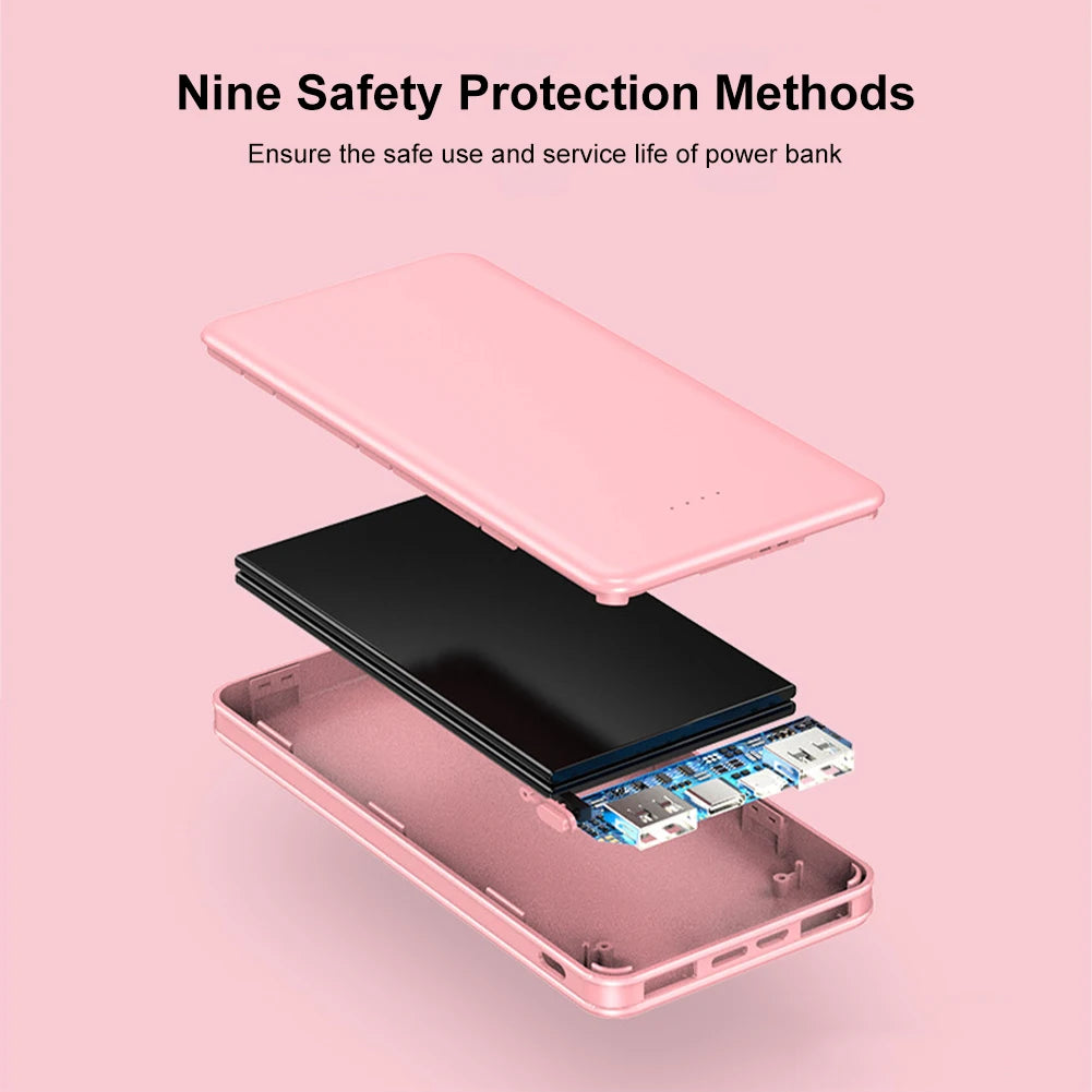 Powerful Power Bank 10000mAh 20000mAh 5V2A Power Bank  External Battery Pack for Heating Vest Jackets Scarves Socks Gloves