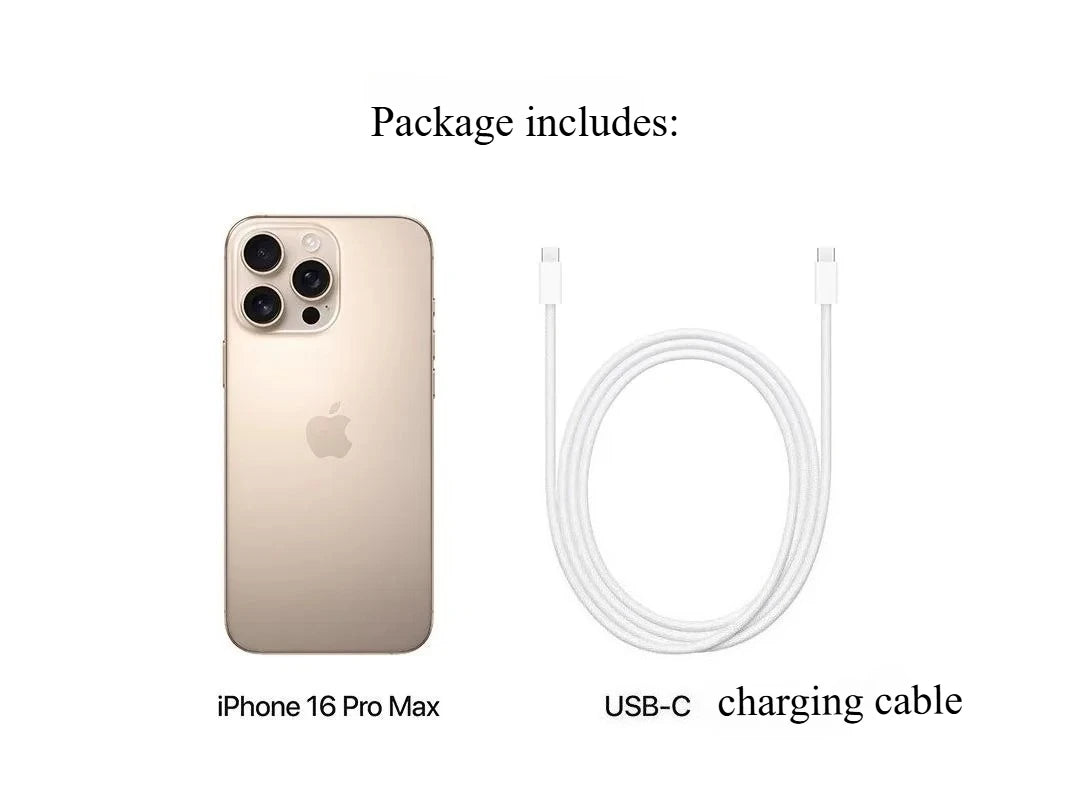 Unlocked iPhone 16 Pro MAX 6.9" Dual SIM Cell Phone Super Retina XDR OLED 16Pro Max 256GB/512GB/1T 5G Original Smartphone