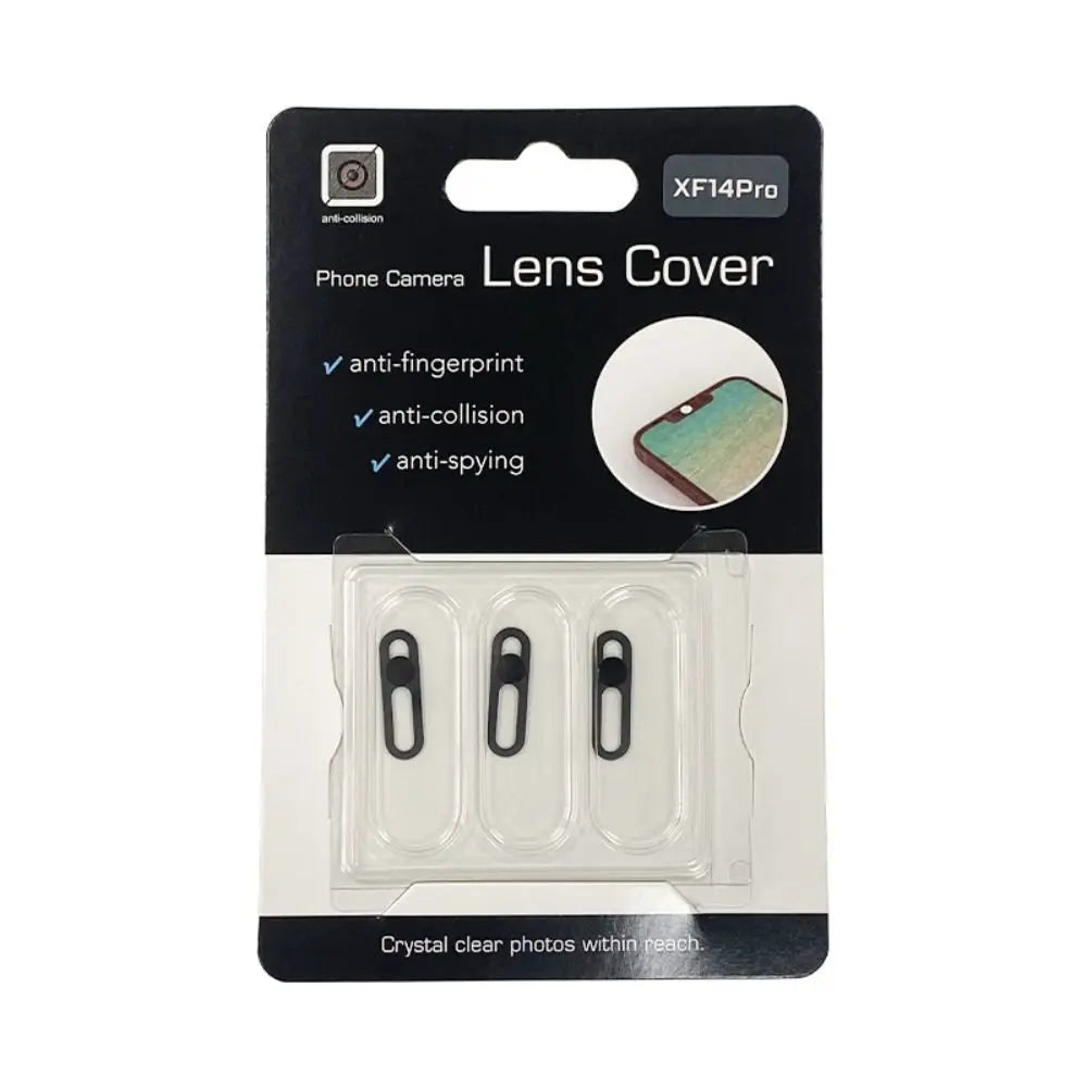 3PCS Phone Lens Metal Antispy Privacy Cap Front Camera Slider Lens Sticker Webcam Cover For iPhone 14 14 ProMax Plus