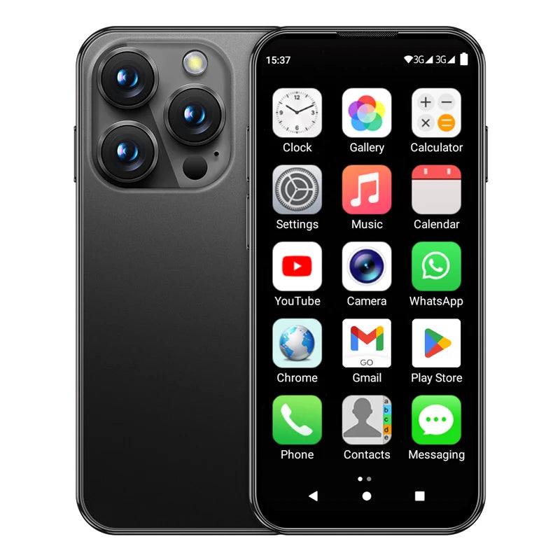 SERVO 19E Mini Android Smartphone 3G WCDMA 2 SIM Standby Play Store 2GB RAM 16GB ROM WiFi GPS 3.88" Small Pocket Cellphone Cheap