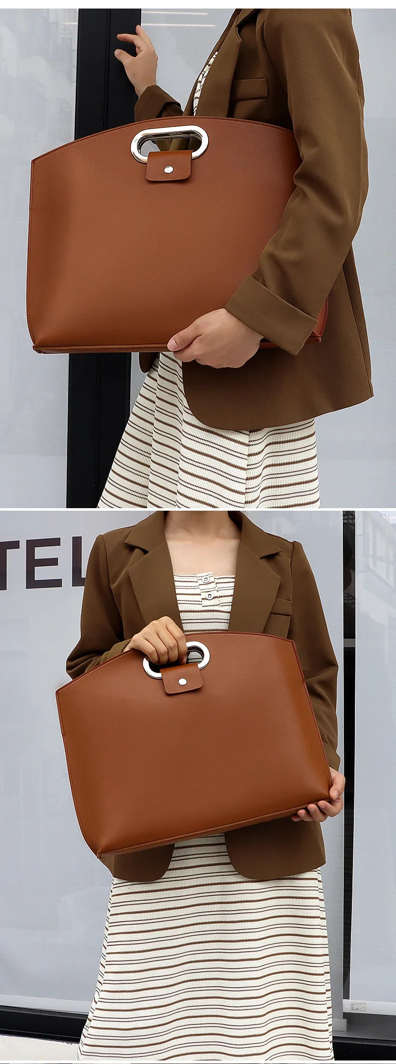 Laptop Bag Men Women Business Portable Computer Case Storage Purses Hand Document Bags Luxury Upscale Tote Waterproof Briefcase